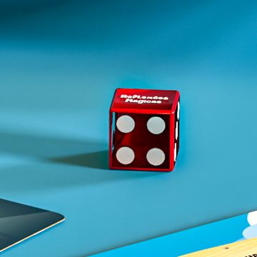 Dado especial vermelho do jogo Talk Família